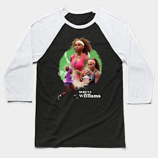 Serena Williams Cartoon Anime Baseball T-Shirt